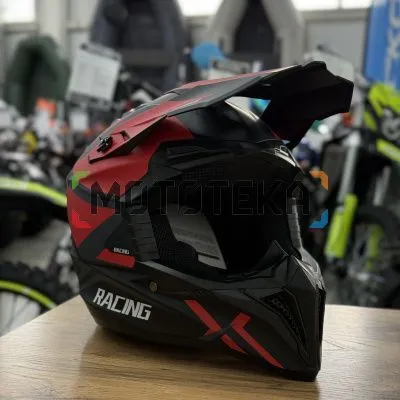 Шлем мото кроссовый Мототека ( MOTOTEKA ) TQ 602 BLACK/RED XL