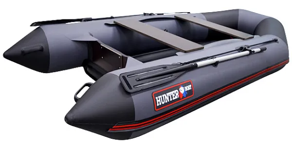 Лодка ПВХ Hunter (Хантер) 320 ЛКА зелёный в магазине Мототека по цене 41&nbsp;400 ₽