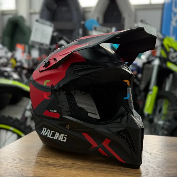 Шлем мото кроссовый Мототека ( MOTOTEKA ) TQ 602 BLACK/RED XL | Мототека