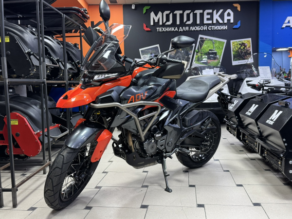 Мотоцикл дорожный Zontes (Зонтес) ZT350 - T (4T ZT184MP EFI) 19/17 (2023 г.) оранжевый с ПТС | Мототека