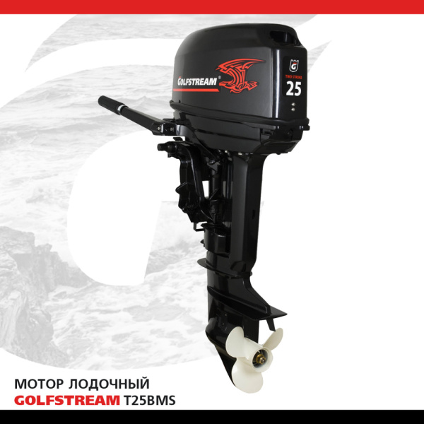 Лодочный мотор GOLFSTREAM (Гольфстрим) T25BMS | Мототека