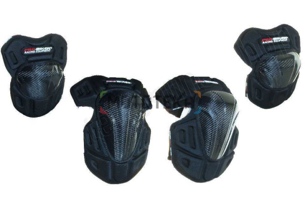 Наколенники + налокотники Pro-Biker (Про-Байкер) HXP-18C (комплект) Black N
